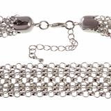 Колье серебристое