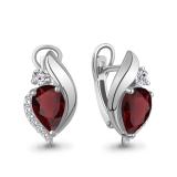 Серьги с гранатом