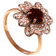 Кольцо с гранатом