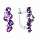 Серьги с аметистом