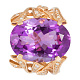 Кольцо с брилл. и аметистом 