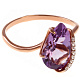 Кольцо с аметистом