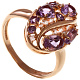 Кольцо с аметистом