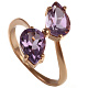 Кольцо с аметистом 