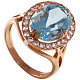 Кольцо с топазом