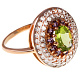 Кольцо с хризолитом