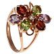 Кольцо с ам., гр.,  хриз. 