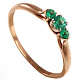 Кольцо с изумрудом