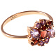 Кольцо с ам. и гранатом 