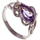 Кольцо с аметистом