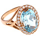 Кольцо с топазом