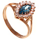Кольцо с топазом