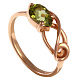 Кольцо с хризолитом