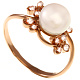 Кольцо с жемчугом