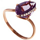 Кольцо с аметистом