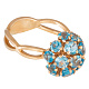 Кольцо с топазом 