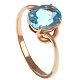 Кольцо с топазом